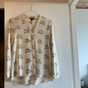 Tommy Hilfiger button up with sailboat print